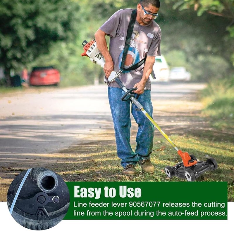 Black Replacement Lever Assembly Compatible for LST136 36V String Trimmer 6 Pack - Image 5